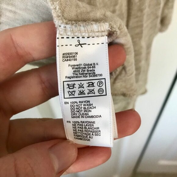 Forever 21 Beige Long Sleeve Wrap - Picture 4 of 4